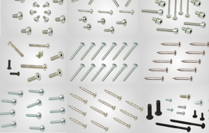 All types of screws